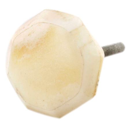 Cream Octagonal Bone Drawer Knob Online